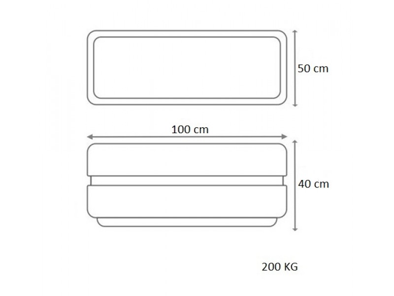 BETON ÇİÇEKLİK OVAL Resmi